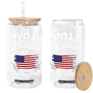 I Love My Country Invoke 25th Amendment Glass Can Distressed Flag Patriotic Political Satire TS02 Print Your Wear