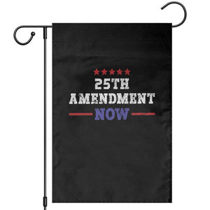 25th Amendment Now Patriotic Garden Flag Red White and Blue Political Satire TS02 Black Print Your Wear