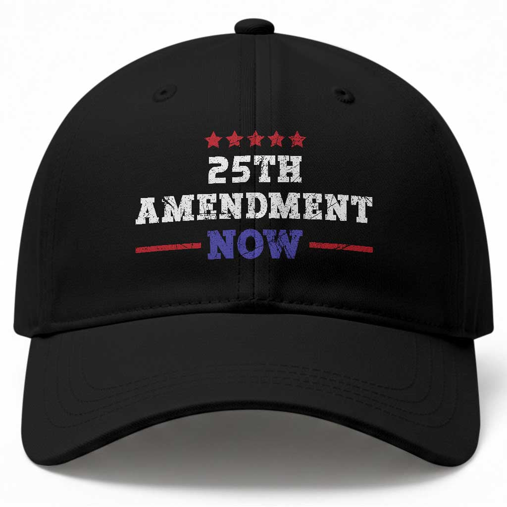 25th Amendment Now Patriotic Baseball Cap Red White and Blue Political Satire TS02 Print Your Wear