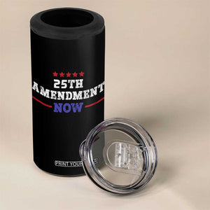 25th Amendment Now Patriotic 4 in 1 Can Cooler Tumbler Red White and Blue Political Satire TS02 Print Your Wear