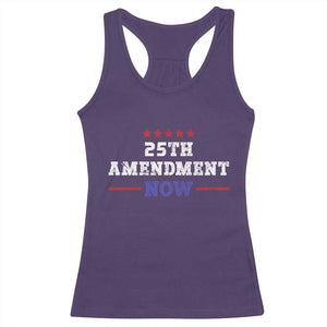 25th Amendment Now Patriotic Racerback Tank Top Red White and Blue Political Satire TS02 Purple Print Your Wear