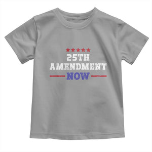 25th Amendment Now Patriotic Toddler T Shirt Red White and Blue Political Satire TS02 Sport Gray Print Your Wear