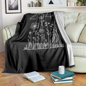 25 47 Floral Wildflower Subtle Graphic Throw Blanket Political Satire Patriotic 25th Amendment TS02 Print Your Wear
