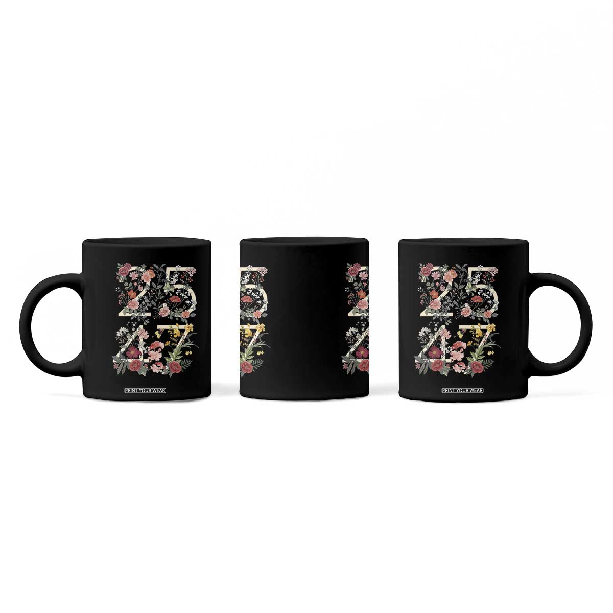2547 Wildflower Floral Graphic Coffee Mug Subtle Coded 25th Amendment Political Satire Aesthetic TS02 Print Your Wear