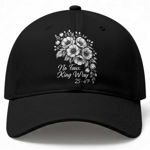 No Faux King Way 25 47 Baseball Cap Floral Bouquet Resist Authoritarian 25th Amendment TS02 Print Your Wear