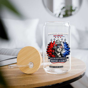 Patriotic George Washington Sunglasses and Fighter Jets Glass Can Imagine A Country So Great Pride TS02 Print Your Wear