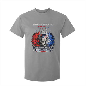 Patriotic George Washington Sunglasses and Fighter Jets T Shirt For Kid Imagine A Country So Great Pride TS02 Sport Gray Print Your Wear