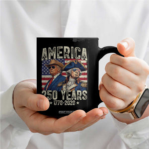 America Semiquincentennial George Washington and Trump Coffee Mug 250 Years 1776-2026 Patriotic Founding Fathers Legacy TS02 Print Your Wear