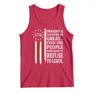 Vintage 1776 Betsy Ross Flag Imagine A Country So Great Tank Top Retro Patriotic American Heritage TS02 Red Print Your Wear