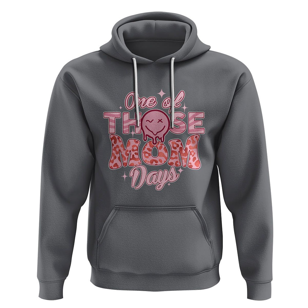 Retro Groovy Mama Hoodie One Of Those Mom Days Funny Mother's Day Mom Life Pink TS02 Charcoal Printyourwear