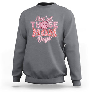 Retro Groovy Mama Sweatshirt One Of Those Mom Days Funny Mother's Day Mom Life Pink TS02 Charcoal Printyourwear