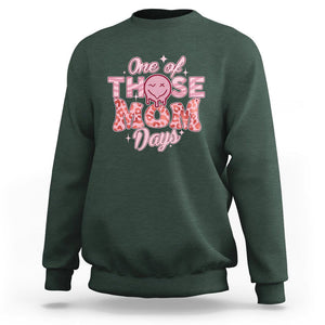 Retro Groovy Mama Sweatshirt One Of Those Mom Days Funny Mother's Day Mom Life Pink TS02 Dark Forest Green Printyourwear