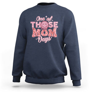 Retro Groovy Mama Sweatshirt One Of Those Mom Days Funny Mother's Day Mom Life Pink TS02 Navy Printyourwear