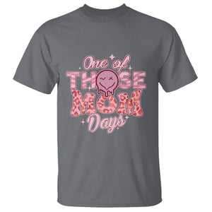 Retro Groovy Mama T Shirt One Of Those Mom Days Funny Mother's Day Mom Life Pink TS02 Charcoal Printyourwear