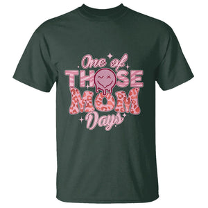 Retro Groovy Mama T Shirt One Of Those Mom Days Funny Mother's Day Mom Life Pink TS02 Dark Forest Green Printyourwear