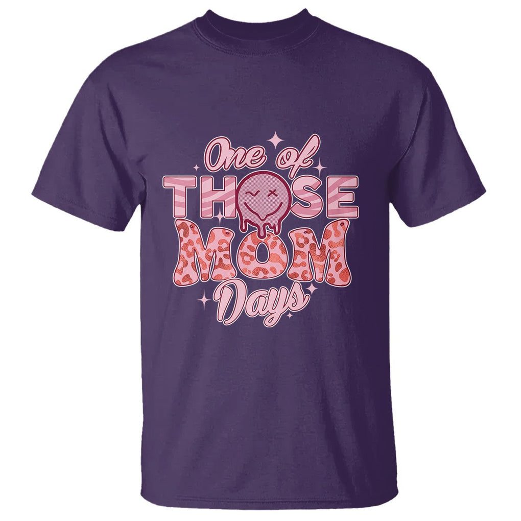 Retro Groovy Mama T Shirt One Of Those Mom Days Funny Mother's Day Mom Life Pink TS02 Purple Printyourwear