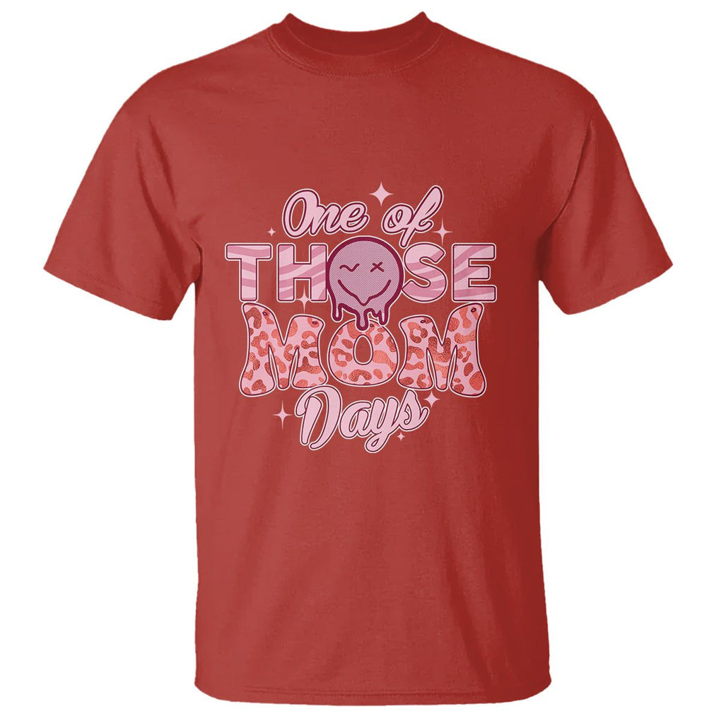 Retro Groovy Mama T Shirt One Of Those Mom Days Funny Mother's Day Mom Life Pink TS02 Red Printyourwear