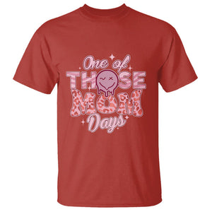 Retro Groovy Mama T Shirt One Of Those Mom Days Funny Mother's Day Mom Life Pink TS02 Red Printyourwear