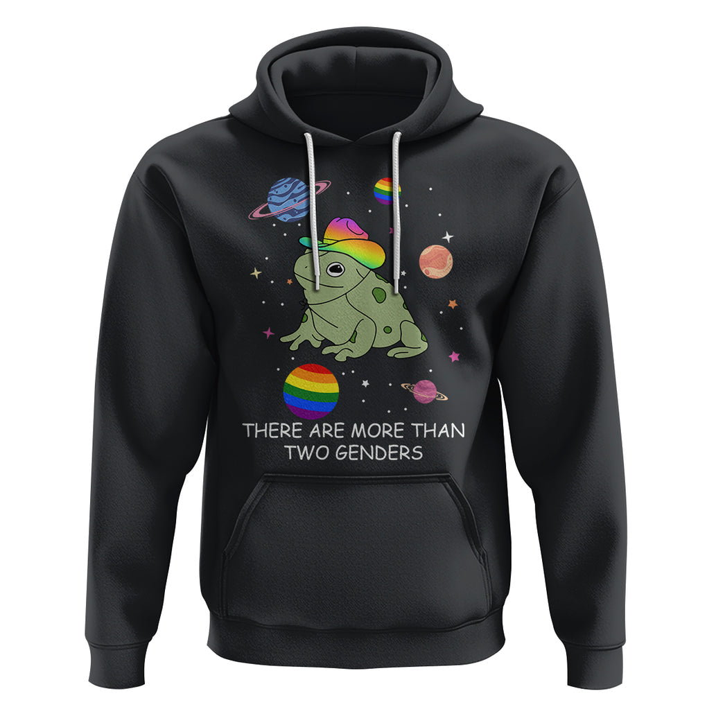 LGBT Pride Frog Hoodie There Are More Than Two Genders Equality TS02 Black Printyourwear