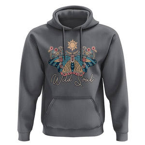 Spiritual Moth Hoodie Wild Soul Vintage Floral TS02 Charcoal Print Your Wear