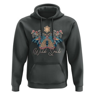 Spiritual Moth Hoodie Wild Soul Vintage Floral TS02 Dark Heather Print Your Wear