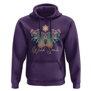 Spiritual Moth Hoodie Wild Soul Vintage Floral TS02 Purple Print Your Wear