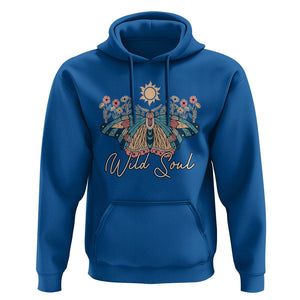 Spiritual Moth Hoodie Wild Soul Vintage Floral TS02 Royal Blue Print Your Wear