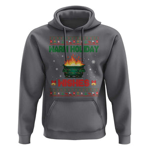 Christmas Dumpster Fire Hoodie Warm Holiday Wishes TS02 Charcoal Print Your Wear