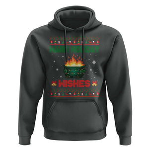 Christmas Dumpster Fire Hoodie Warm Holiday Wishes TS02 Dark Heather Print Your Wear