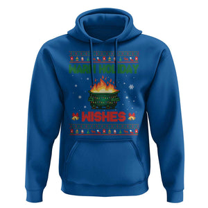 Christmas Dumpster Fire Hoodie Warm Holiday Wishes TS02 Royal Blue Print Your Wear