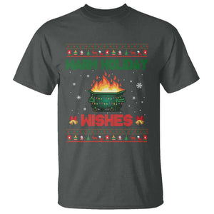 Christmas Dumpster Fire T Shirt Warm Holiday Wishes TS02 Dark Heather Print Your Wear