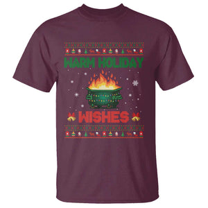Christmas Dumpster Fire T Shirt Warm Holiday Wishes TS02 Maroon Print Your Wear