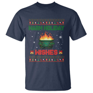 Christmas Dumpster Fire T Shirt Warm Holiday Wishes TS02 Navy Print Your Wear