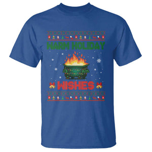 Christmas Dumpster Fire T Shirt Warm Holiday Wishes TS02 Royal Blue Print Your Wear
