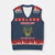 Hands Off Our Everglades V-Neck Knit Sweater Vest Fierce Alligator Protest TS02 Navy Red Print Your Wear