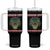 Hands Off Our Everglades Tumbler With Handle Fierce Alligator Protest TS02 One Size: 40 oz Black Print Your Wear