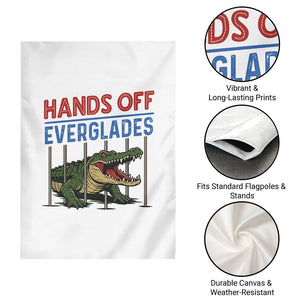 Hands Off Everglades Garden Flag Alligator Protest TS02 Print Your Wear