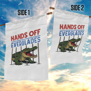 Hands Off Everglades Garden Flag Alligator Protest TS02 Print Your Wear
