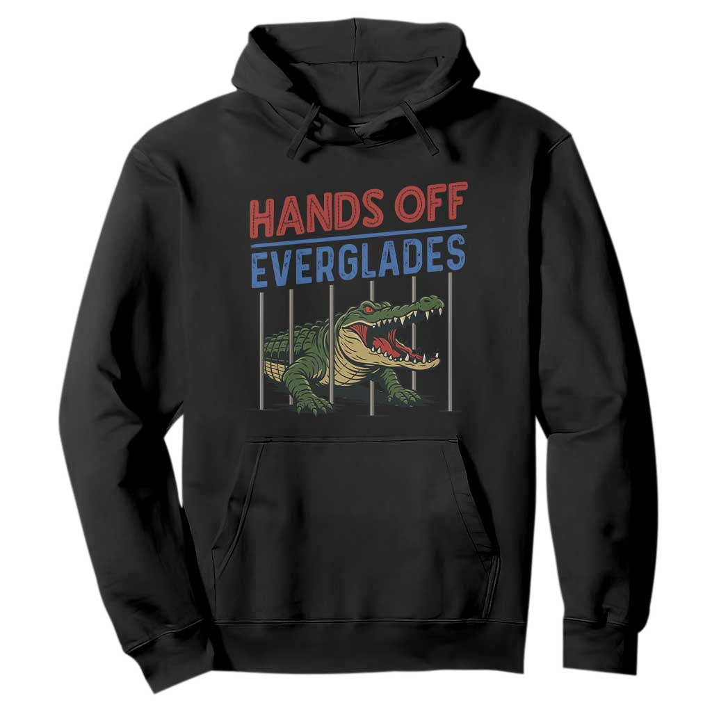 Hands Off Everglades Hoodie Alligator Protest TS02 Black Print Your Wear