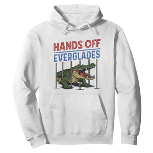 Hands Off Everglades Hoodie Alligator Protest TS02 White Print Your Wear