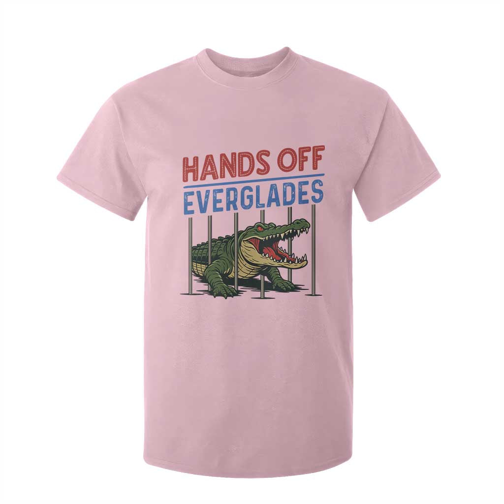 Hands Off Everglades T Shirt For Kid Alligator Protest TS02 Light Pink Print Your Wear