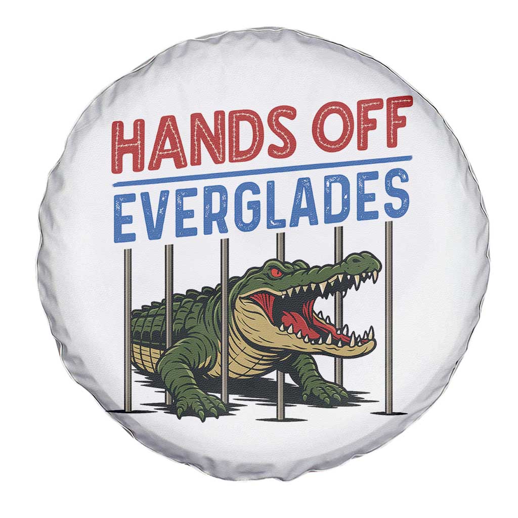 Hands Off Everglades Spare Tire Cover Alligator Protest TS02 Print Your Wear