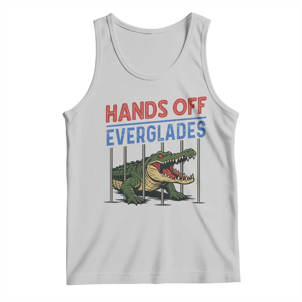 Hands Off Everglades Tank Top Alligator Protest TS02 Ash Print Your Wear