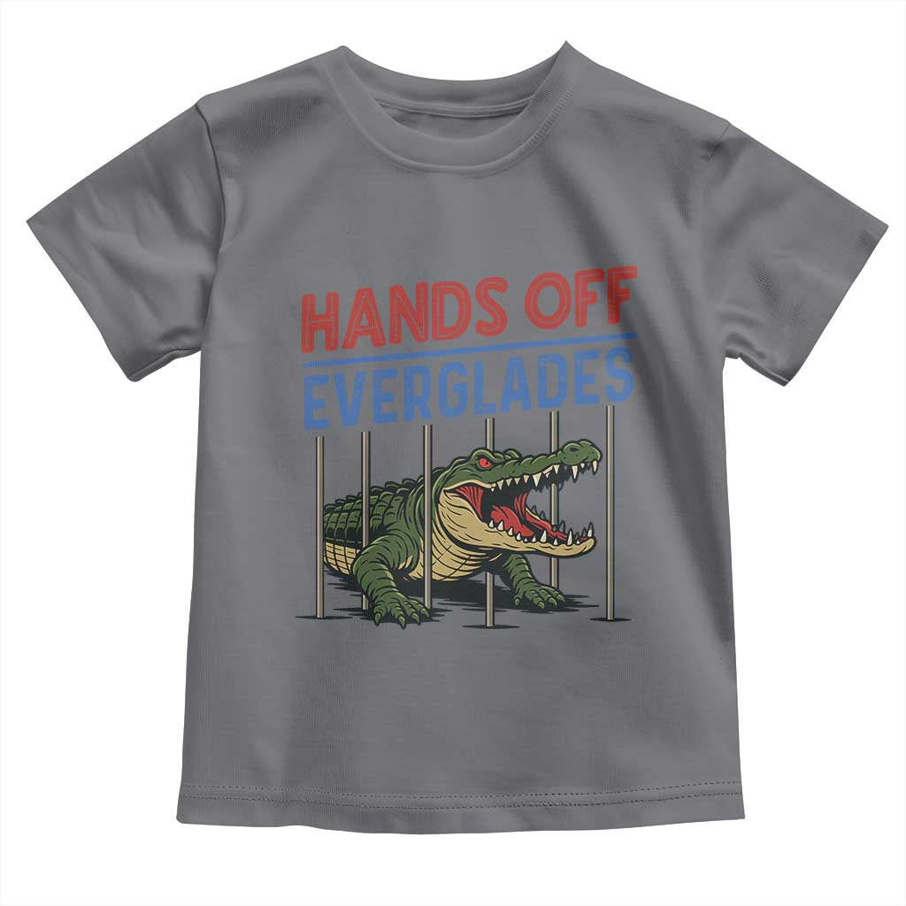 Hands Off Everglades Toddler T Shirt Alligator Protest TS02 Charcoal Print Your Wear