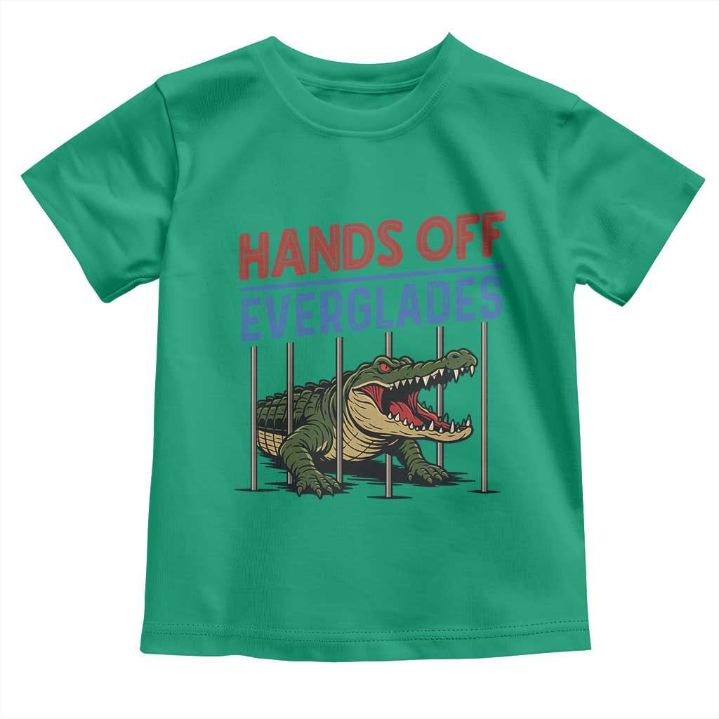 Hands Off Everglades Toddler T Shirt Alligator Protest TS02 Irish Green Print Your Wear