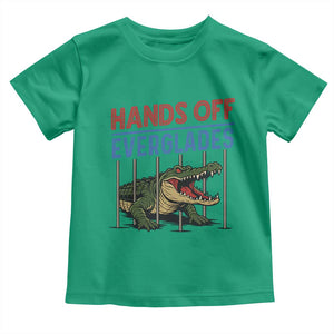 Hands Off Everglades Toddler T Shirt Alligator Protest TS02 Irish Green Print Your Wear