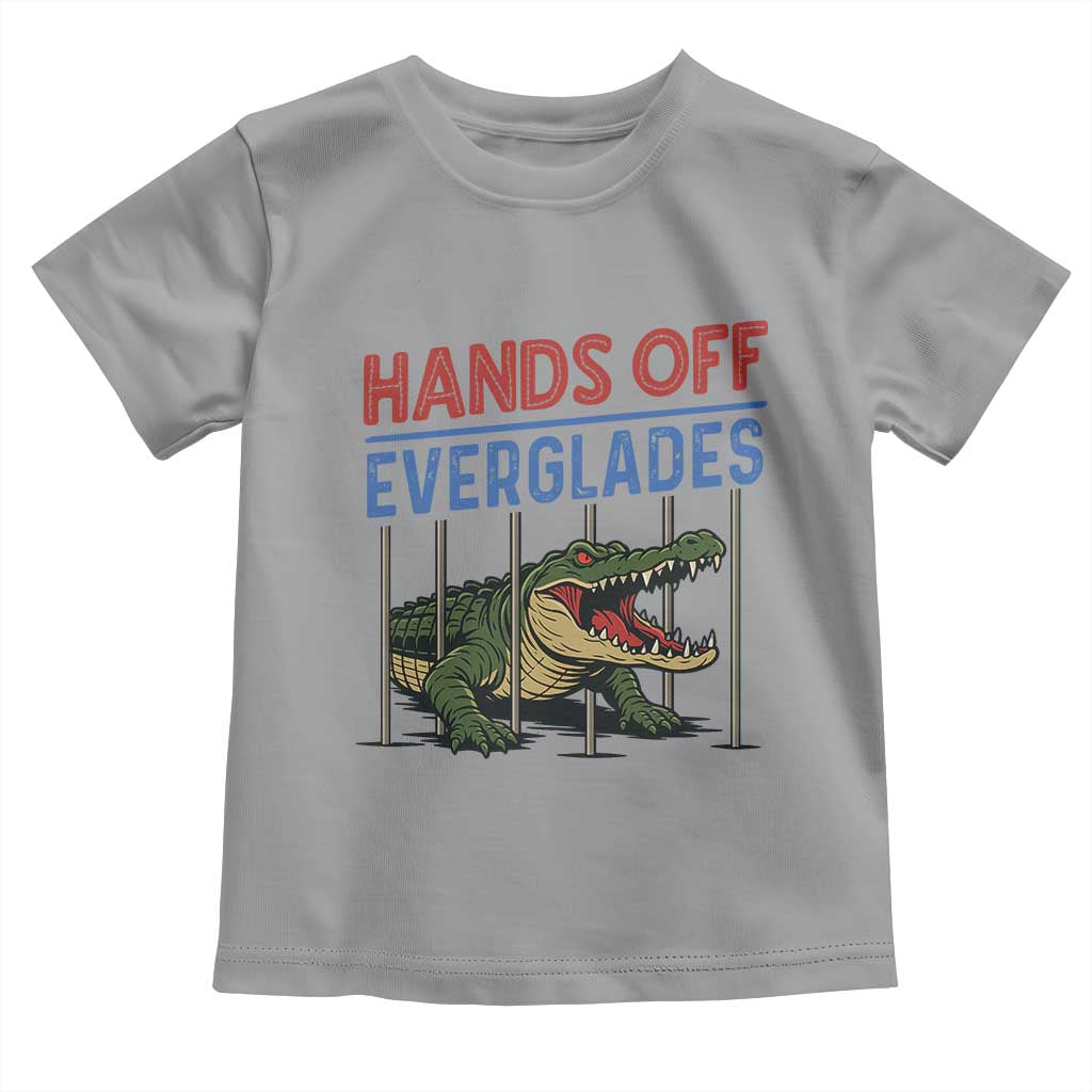 Hands Off Everglades Toddler T Shirt Alligator Protest TS02 Sport Gray Print Your Wear