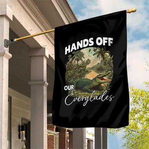 Hands Off Our Everglades Garden Flag Vintage Alligator Swamp TS02 Print Your Wear