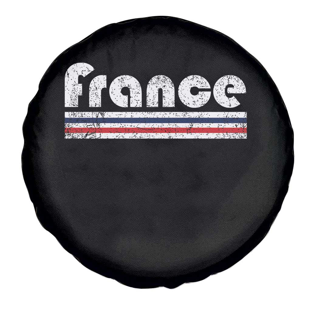 Vintage France Flag Distressed Retro Graphic Spare Tire Cover Patriotic French Heritage Pride Gift TS02 Print Your Wear