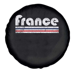 Vintage France Flag Distressed Retro Graphic Spare Tire Cover Patriotic French Heritage Pride Gift TS02 Print Your Wear